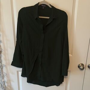 Roaman's Dark Green Button-Down Shirt